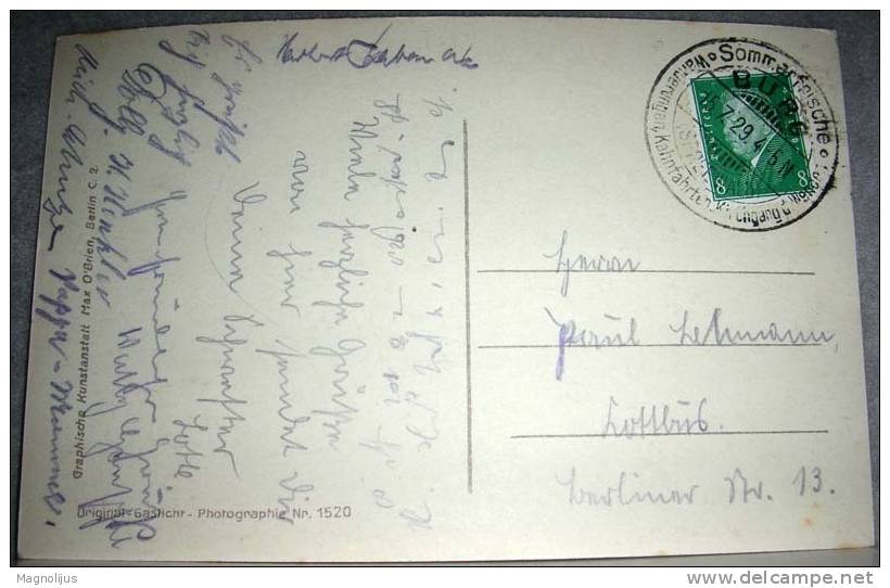 Germany,Spreewald,Burg,Church,Folklore,Costumes,Special Postmark,Stamp,Original Photo,vintage Postcard - Luebben (Spreewald)