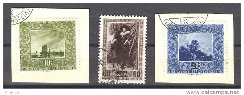 LIECHTENSTEIN, FAMOUS PAINTINGS 1954 VFU SET! - Used Stamps