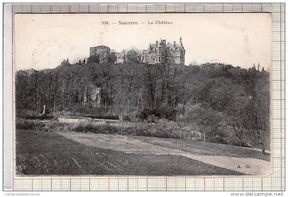 18 SANCERRE CHATEAU 1927  Ed: AG 506 / VOYAGEE /C9036 - Sancerre