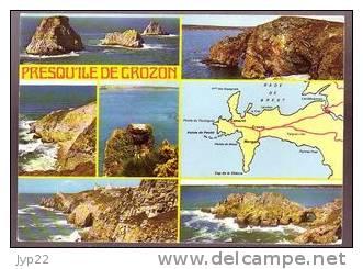 Jolie CP 29 Presqu'île De Crozon Multivue Les Tas De Pois Grotte Des Korrigans Cap De La Chèvre Pointe Des Espagnols ... - Crozon