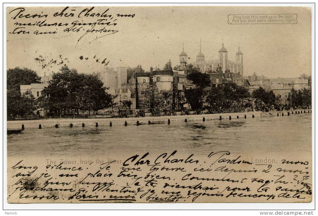 ENGLAND  LONDON  Tower From The River  1906 - Tower Of London