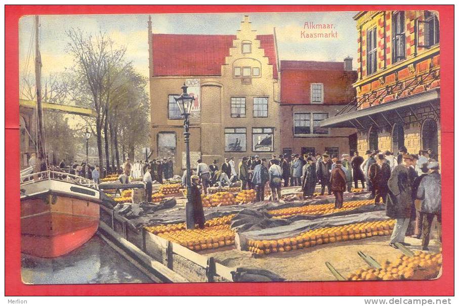 Alkmaar Alkmare  Kaasmarkt Cheese  Market 1910- DI2005 - Alkmaar