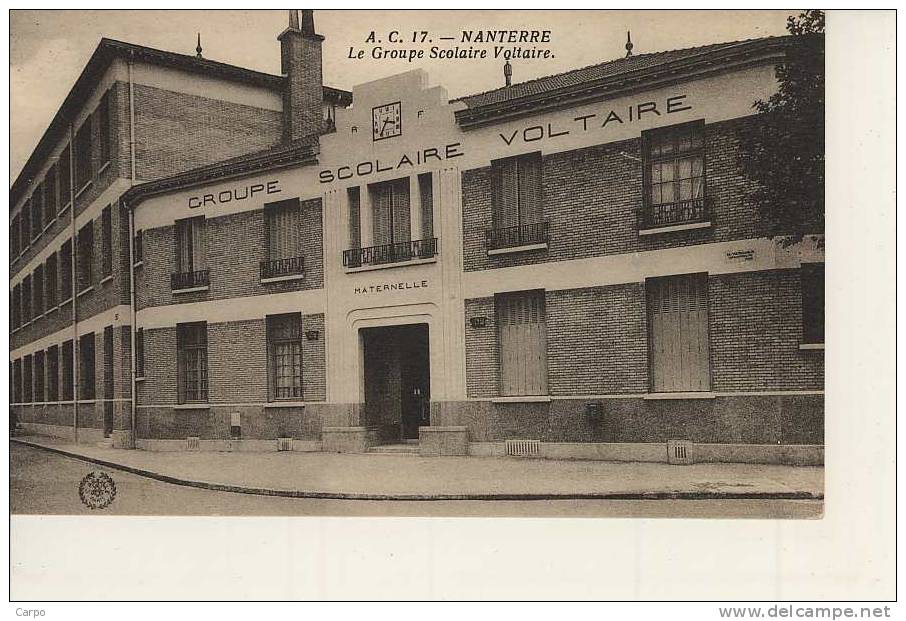 NANTERRE - Le Groupe Scolaire Voltaire. - Nanterre