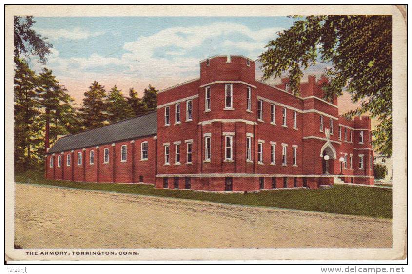 CPA Colorisée De Torrington (Etats Unis Connecticut.): The Armory - Other & Unclassified