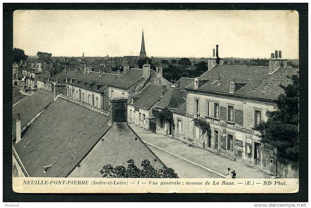 37 - NEUILLE PONT PIERRE - Vue Générale - Avenue De La Roue - Neuillé-Pont-Pierre