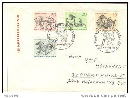 Germany / Berlin - FDC Mi-Nr 338/341 (U272)- - 1948-1970