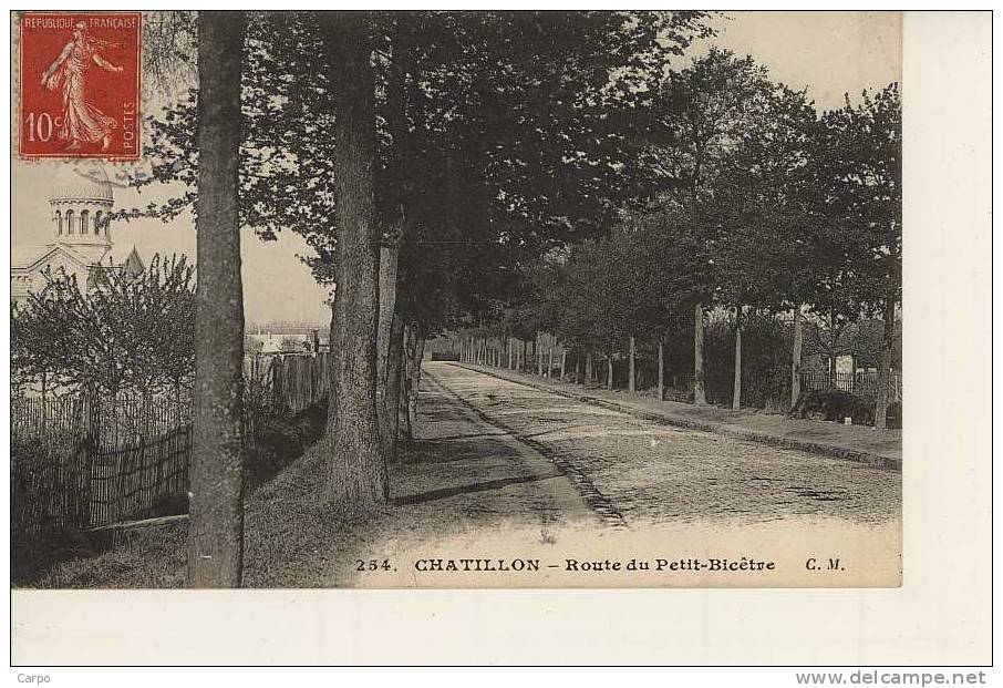 CHATILLON - Route Du Petit-Bicêtre. - Châtillon