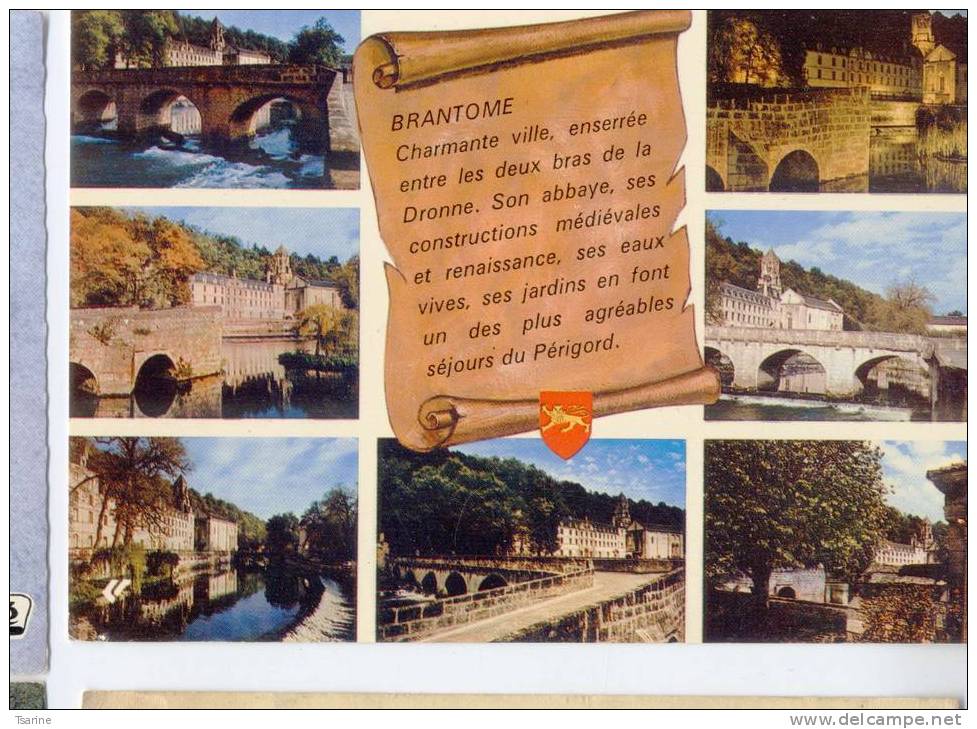 24 - Vue Sur L´abbaye De Brantome + 1 Multi Vues - Brantome