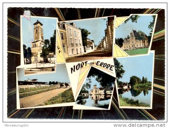 44 ) FL ) NORT SUR ERDRE, CPSM Couleur, MULTIVUES, COMBIER édit - Nort Sur Erdre