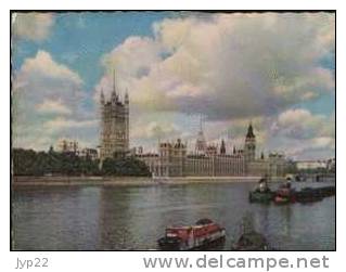 Jolie CP Angleterre Londres The Houses Of Parliament Parlement - Victoria Tower Clock Tower - A Circulée 27-7-1959 - Houses Of Parliament