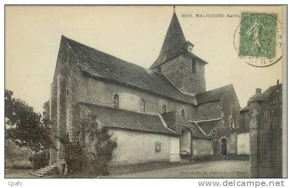 Malicorne ,L'Eglise  / Editeur : Dolbeau ( Le Mans) - Malicorne Sur Sarthe