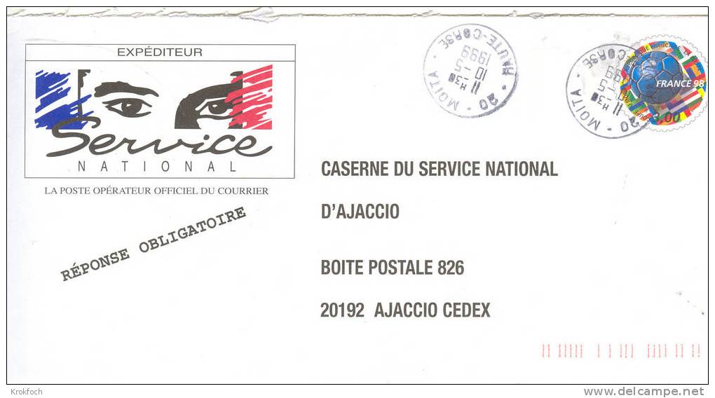 PAM CSN Ajaccio Foot  - Service National - Trous D\´agrafe - Prêts-à-poster: TSC Et Repiquages Semi-officiels