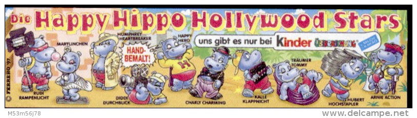 Happy Hippo Hollywood Stars 1997- Hubert Hochstapler + BPZ - Maxi (Kinder-)