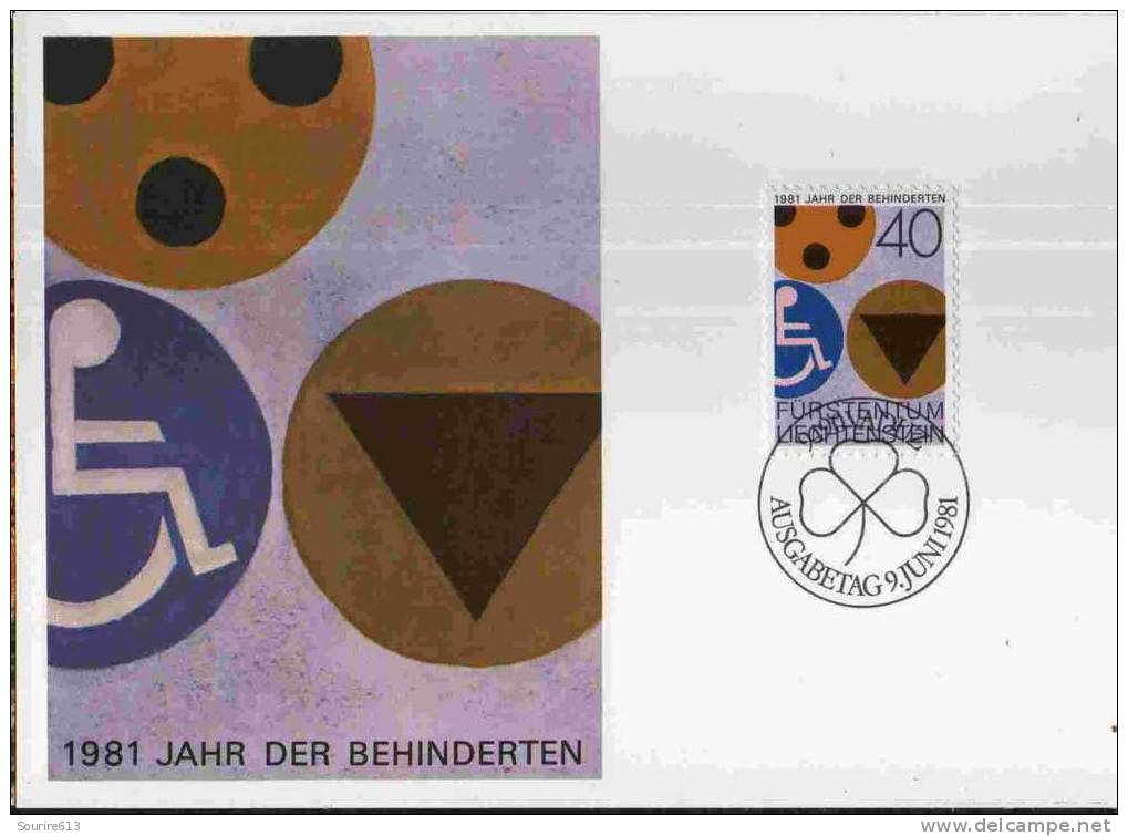 CPJ Liechtenstein 1981 Santé Handicaps Symboles Des Handicapés - Handicaps