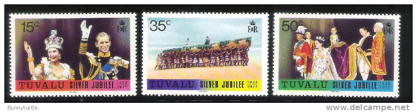 Tuvalu 1977 25th Anniversary Of The Reign Of QE II MNH - Tuvalu
