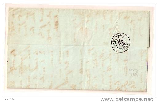 SUISSE  -  EMIS.  1851 - RAYON I - CROIX NON - ENCADREE - 1843-1852 Timbres Cantonaux Et  Fédéraux