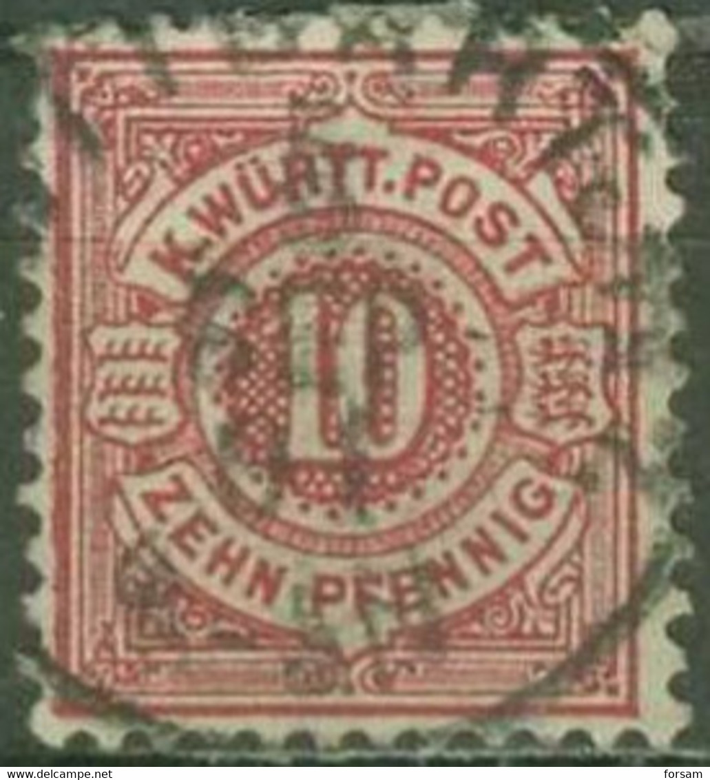 WURTTEMBERG..1875..Michel # 46...used. - Afgestempeld