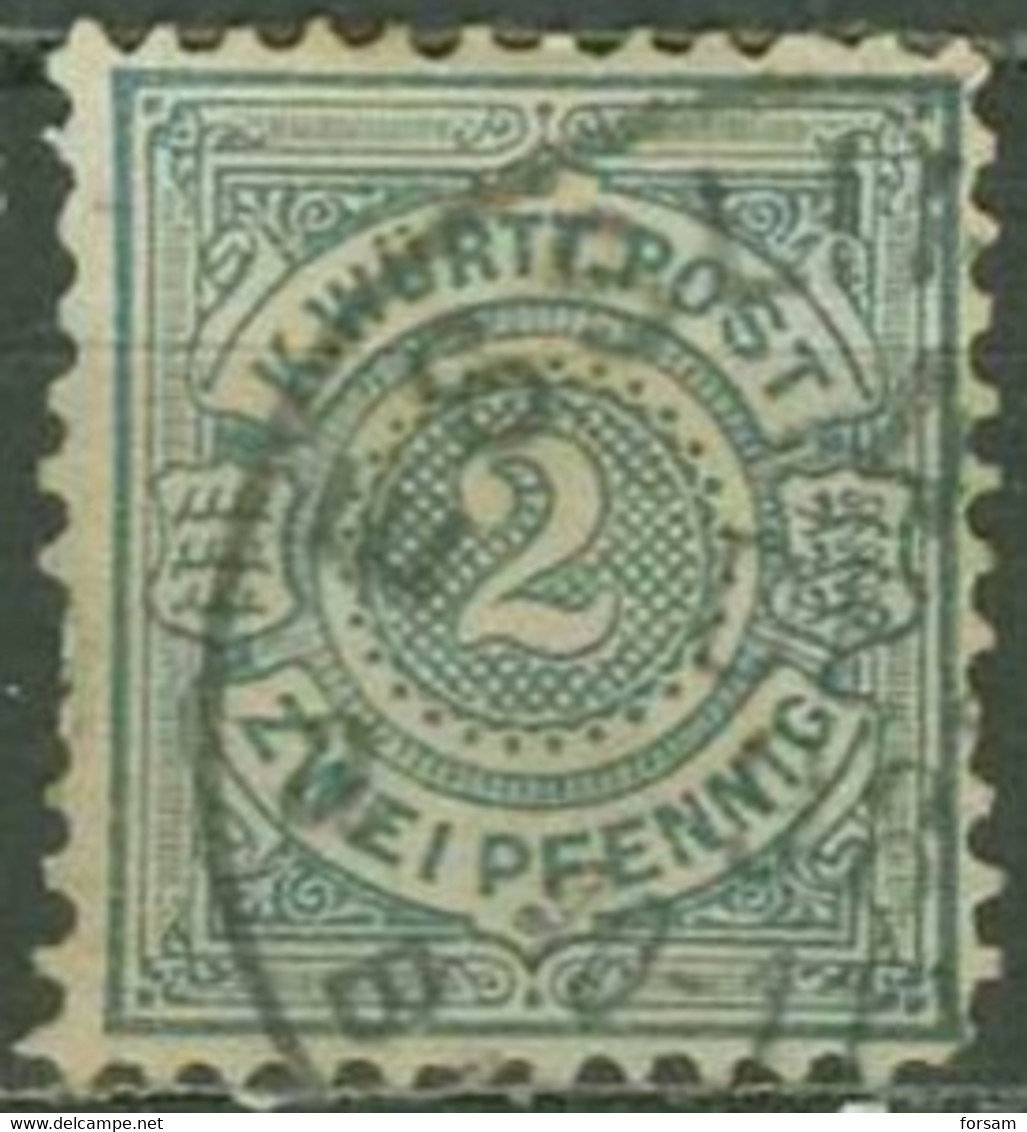 WURTTEMBERG..1890..Michel # 60...used. - Usados