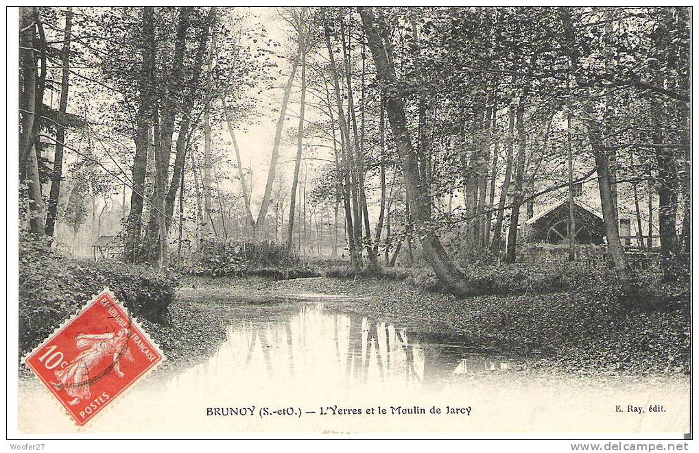 CPA BRUNOY L'yrres Et Le Moulin De Jarcy - Brunoy