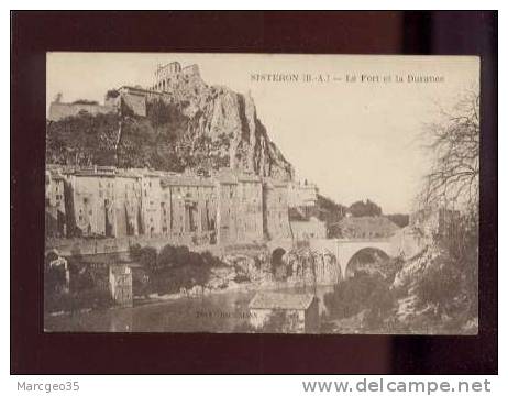 20502 Sisteron Le Fort & La Durance édit.beckman  Belle Carte - Sisteron