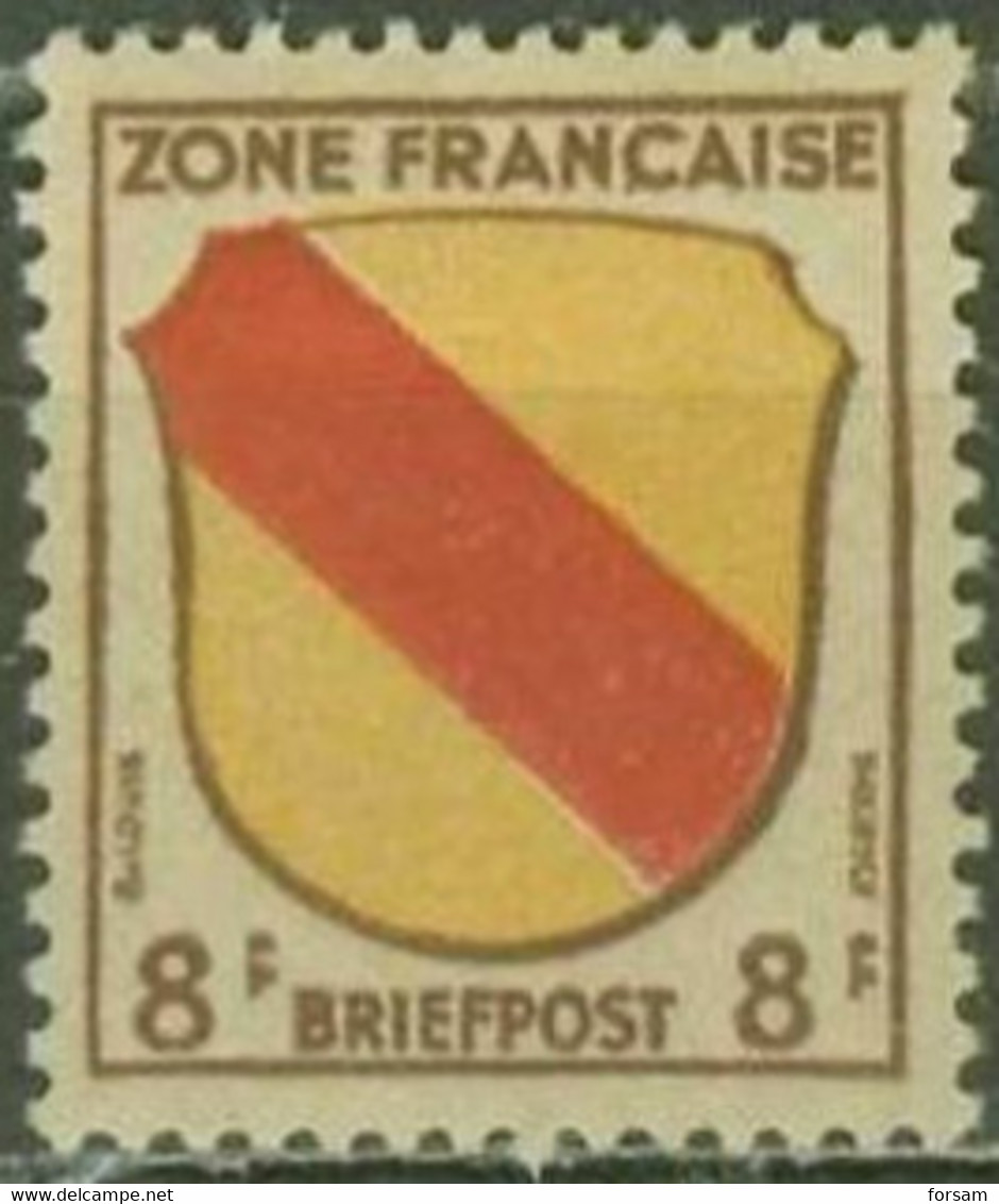 FRENCH ZONE..1945..Michel # 4...MLH. - Emisiones Generales