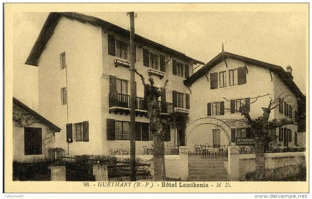 64 - PYRENEES ATLANTIQUES - GUETHARY - HOTEL LAMIKENIA - Guethary