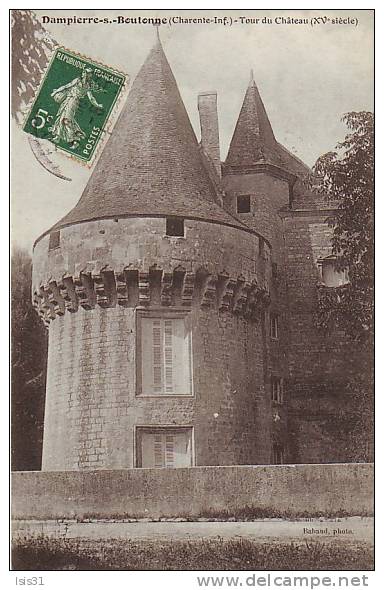 Dép 17 - I917 - Dampierre Sur Boutonne - Tour Du Château - XVIè Siècle - Bon état - Dampierre-sur-Boutonne