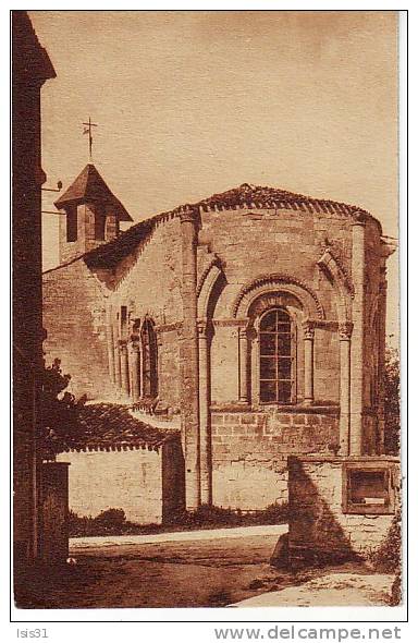 Dép 17 - I919 - Dampierre Sur Boutonne - Abside De L'église Romane - Bon état - Dampierre-sur-Boutonne