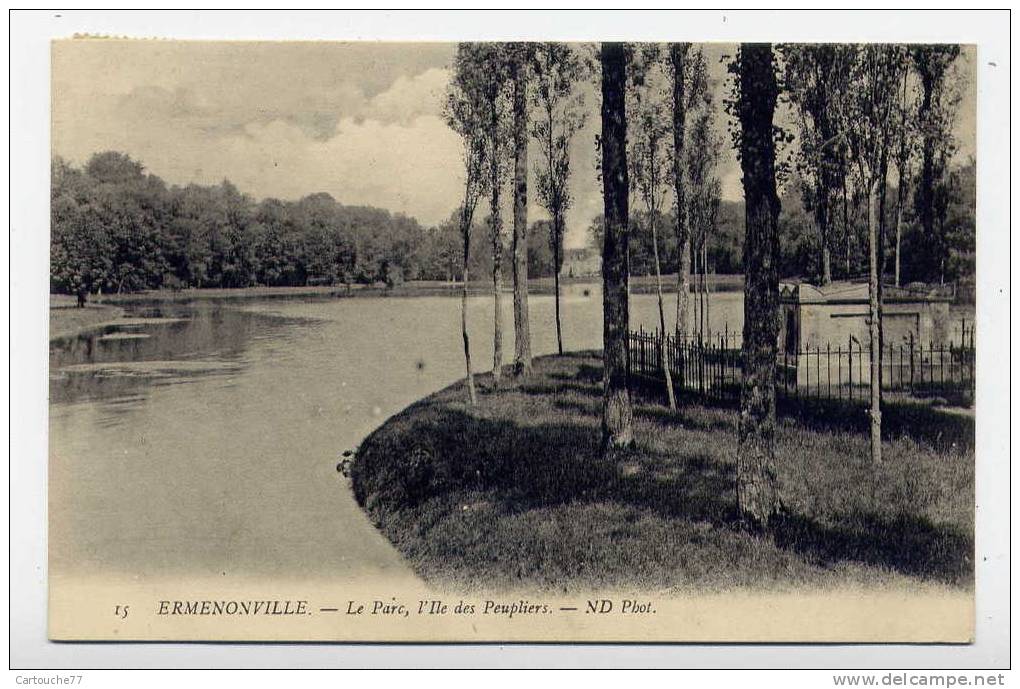 K7 - ERMENONVILLE - Le Parc - L'île Des Peupliers (1910) - Ermenonville