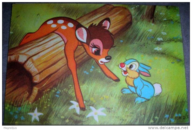 Disney,Bambi,Cartoon,Movie,postcard - Disneyland