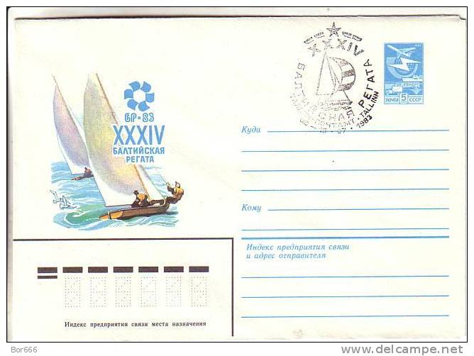 GOOD ESTONIA Special Stamped Cover 1983 - Baltic Sailing Regatta - Tallinn - Voile