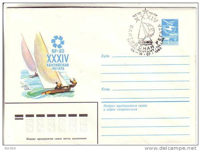 GOOD ESTONIA Special Stamped Cover 1983 - Baltic Sailing Regatta - Tallinn - Voile