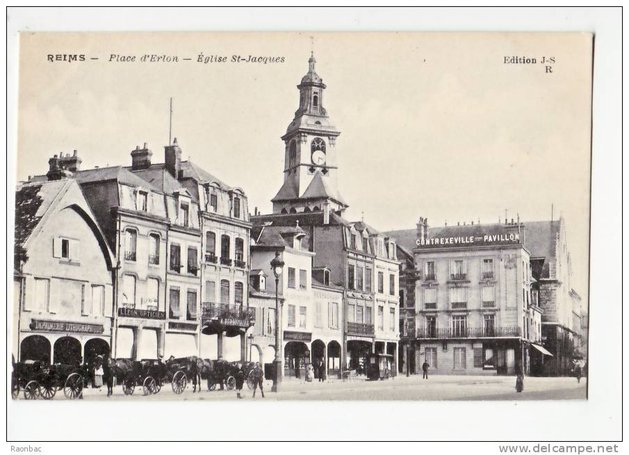 CPA---51----REIMS-----EGLISE-SAINT-JACQUES-----PLACE D'ERLON - Reims