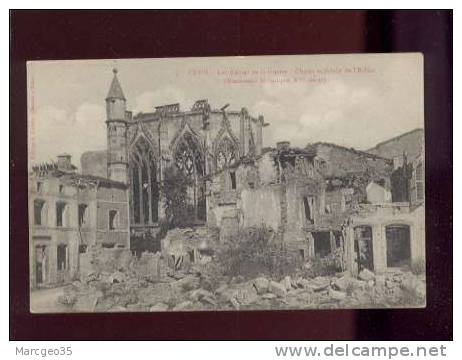 20541 étain Les Ruines De La Guerre Choeur Extérieur De L'église édit.colette N° 5 Belle Carte - Etain