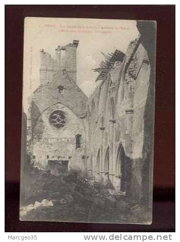 20542 étain Les Ruines De La Guerre Intérieur De L'église édit.colette N° 7 Belle Carte - Etain