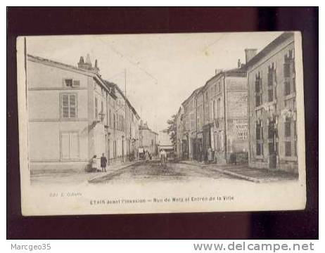 20548 étain Avant L'invasion Rue De Metz & Entrée De La Ville édit.collette  Belle Carte - Etain