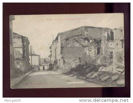 20549 étain Les Ruines De La Guerre Rue De Metz  édit.colletten° 17  Belle Carte - Etain