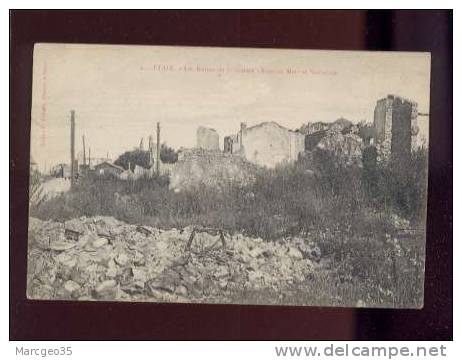 20550 étain Les Ruines De La Guerre Rue De Metz & Nationale édit.colletten° 4  Belle Carte - Etain