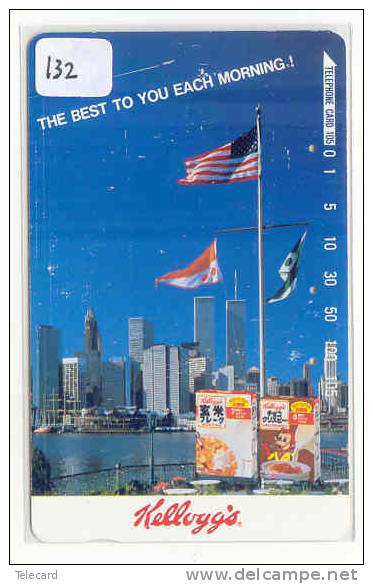 Telecarte Statue Of Liberty (132) Statue De La Liberte Twins Towers New York USA  Phonecard - Paysages