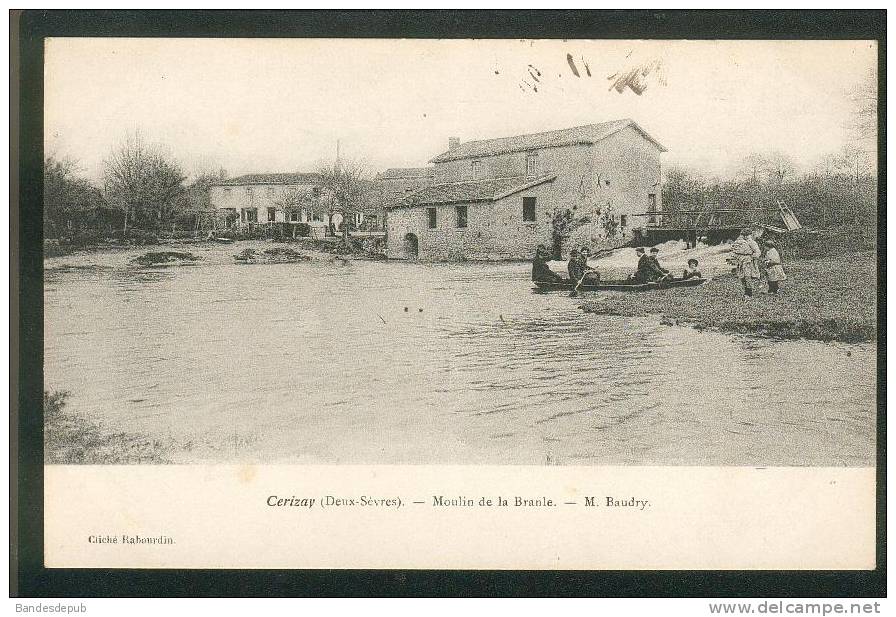 Cerizay (79) - Moulin De La Branle - M. Baudry ( Animée Cliché Rabourdin En L'état) - Cerizay