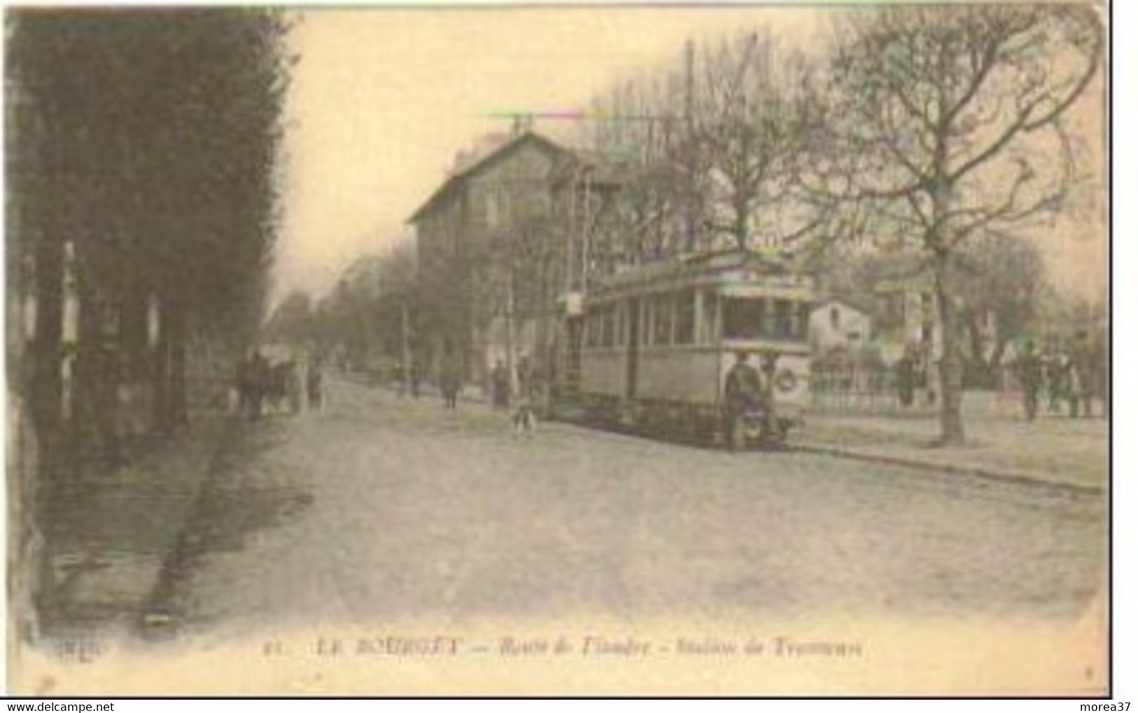 LE BOURGET   Route De Flandre Station De Tramways - Le Bourget