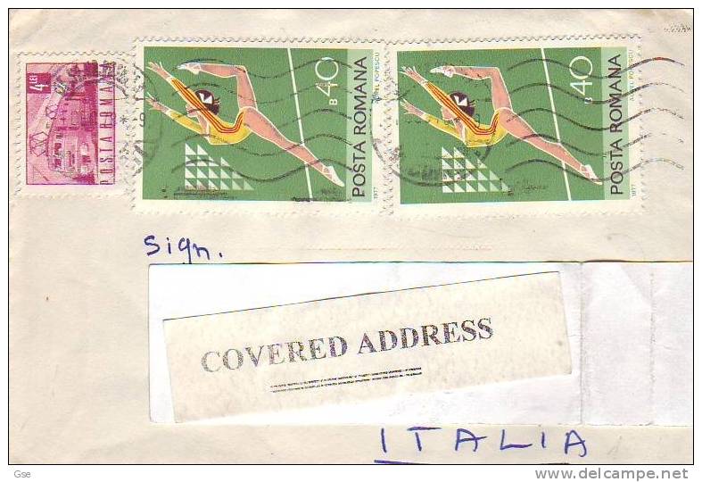 Romania  - Lettera Per L'Italia - Yvert 3066 - Postmark Collection