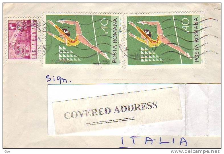 Romania  - Lettera Per L'Italia - Yvert 3066 - Marcophilie