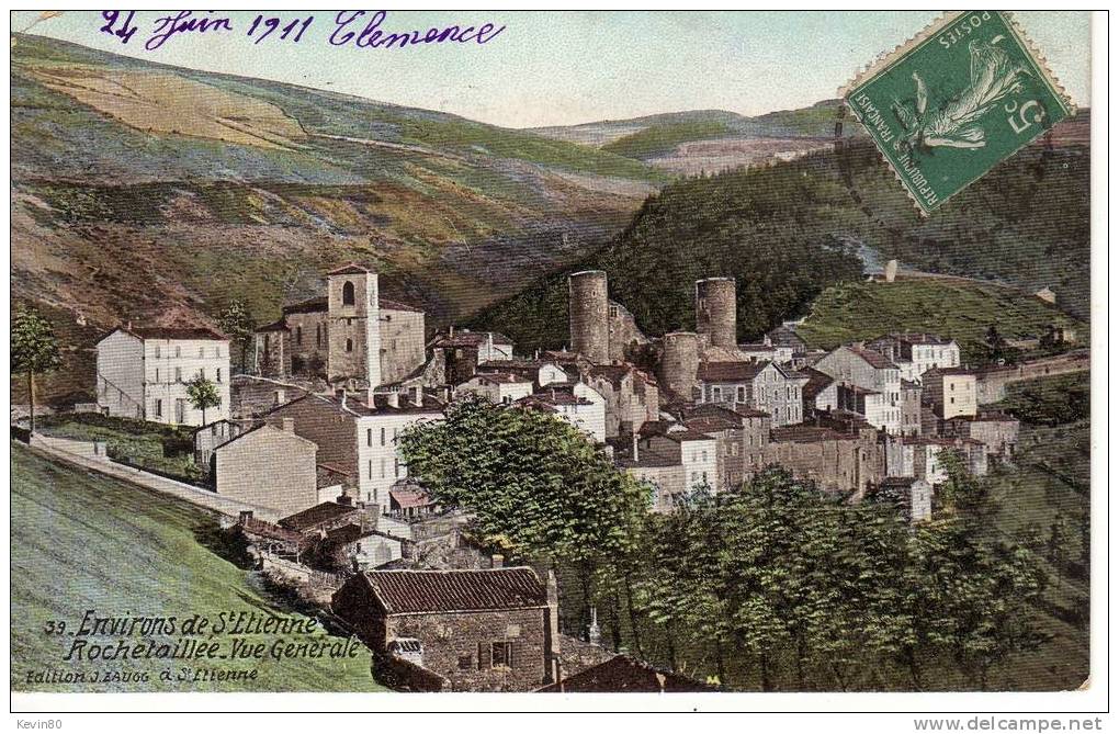 42 Environs De Saint Etienne ROCHETAILLEE Vue Générale Cpa Couleur - Rochetaillee