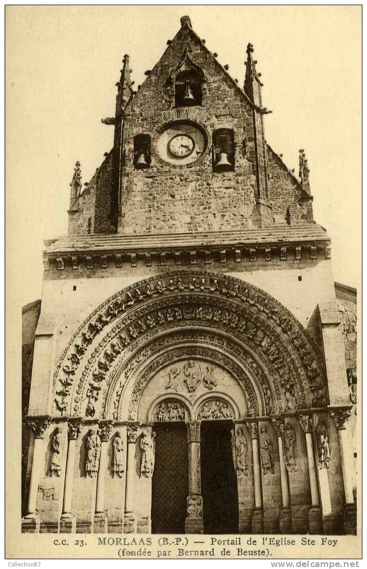 64 - PYRENEES ATLANTIQUES - MORLAAS - PORTAIL De L´EGLISE Ste FOY - Morlaas