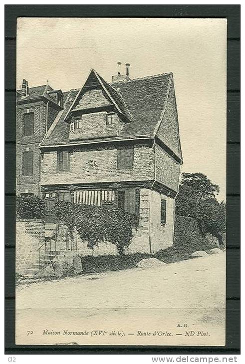 Maison Normande (XVIe Siècle) - Route D'Orlec (en Fait ORBEC) (carte Non écrite) - Orbec