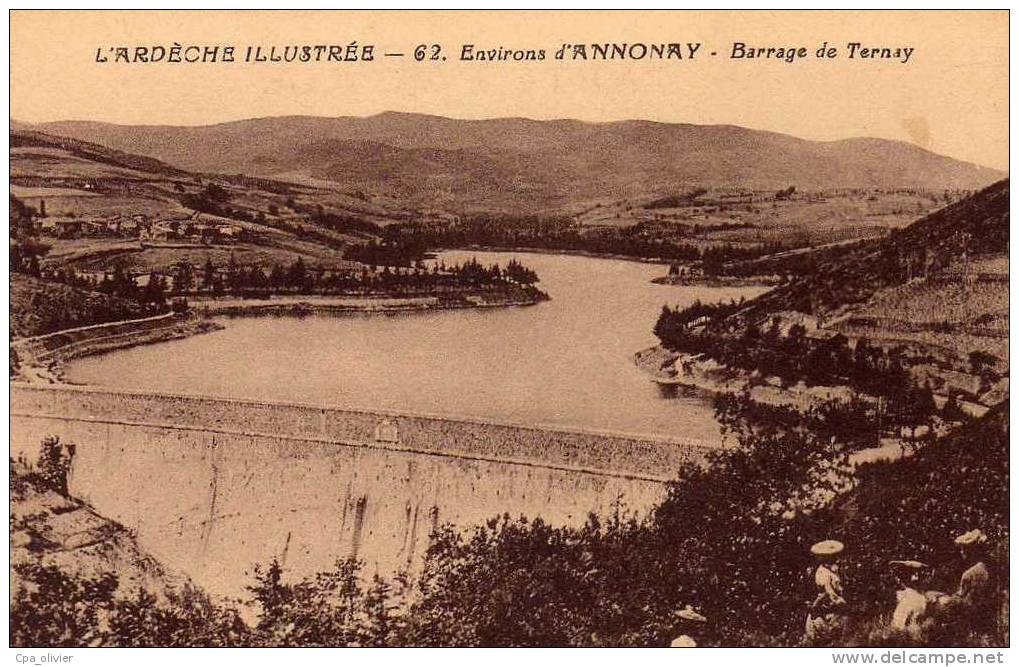 07 ANNONAY (environs) Barrage De Ternay, Ed CIM 62, Ardeche Illustrée, 193? - Annonay