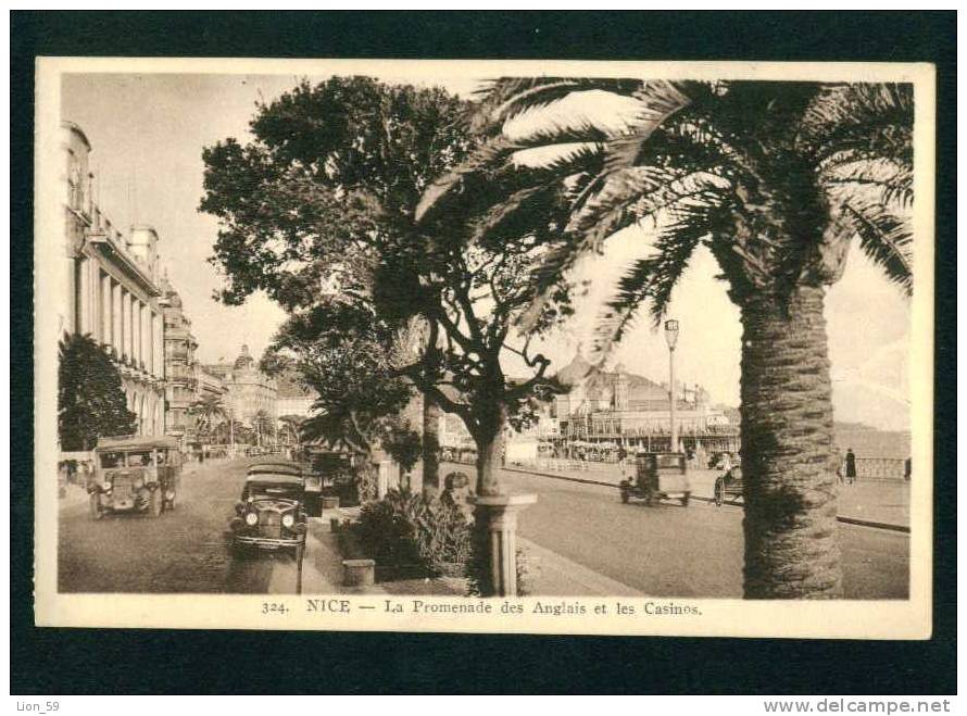 D2952 / France NICE - WALK OF THE ENGLISH AND CASINOS Photo Pc Publisher: NICE Series - # 324 / 1920s - Casinos