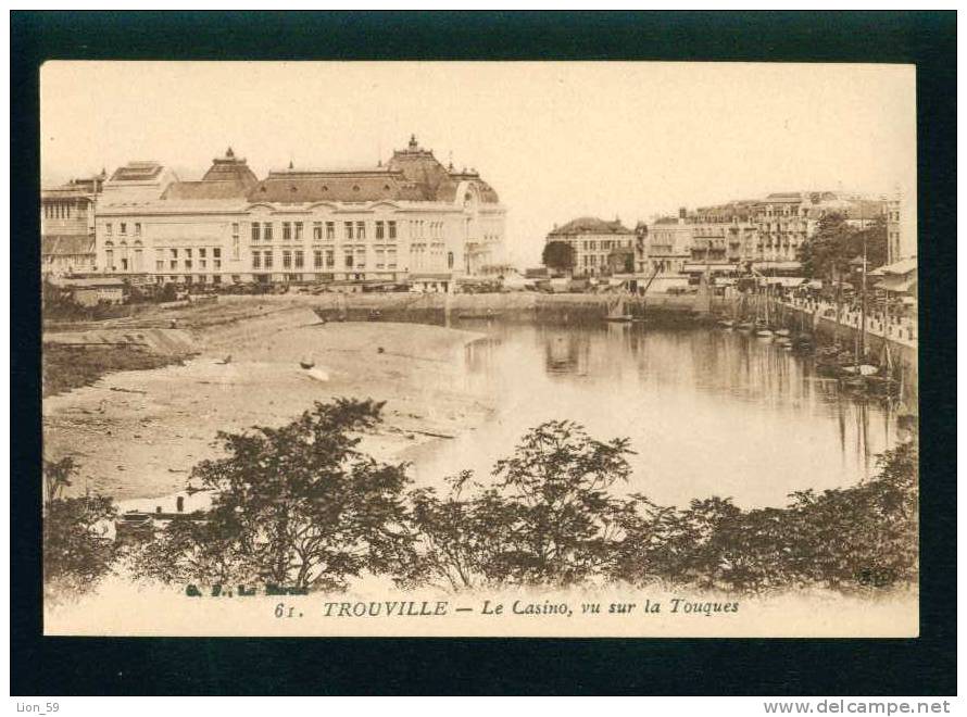 D2958 / France TROUVILLE - LE CASINO , VU SUR LA TOUQUES Pc : ELD Series - # 61 / 1920s THE CASINO, SEEN ON THE DRUMS - Casinos