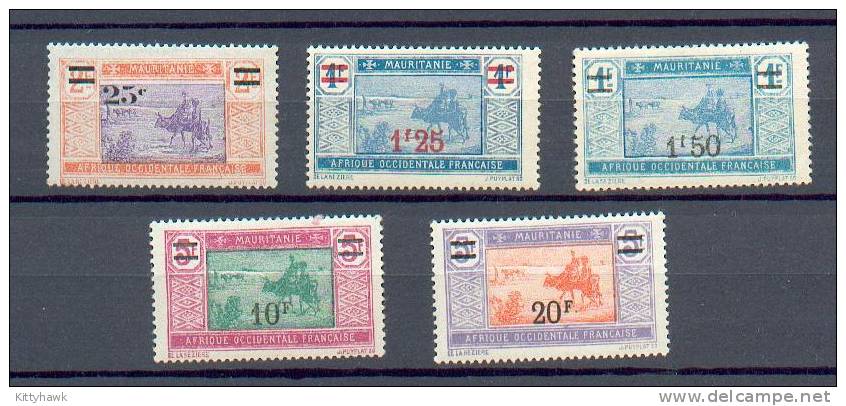 MAU 72 - YT 50/52/53/55/56 * - Unused Stamps